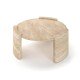 Round Travertine Coffee Table