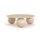 Travertine Ball Table