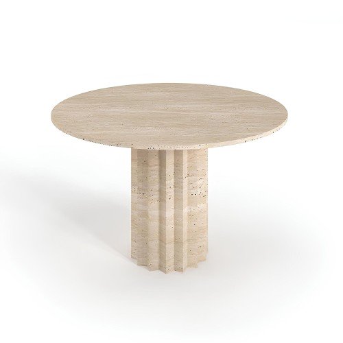 Lucia Travertine Dining Table