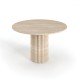 Lucia Travertine Dining Table