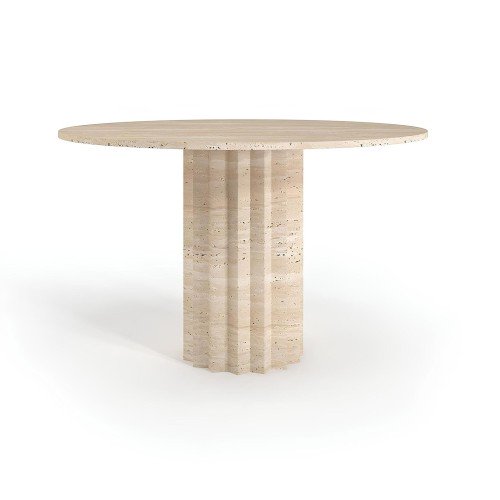 Lucia Travertine Dining Table