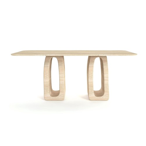 Bona Travertine Dining Table