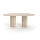 Asya Travertine Dining Table