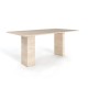 Fabia Travertine Dining Table