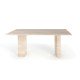 Fabia Travertine Dining Table