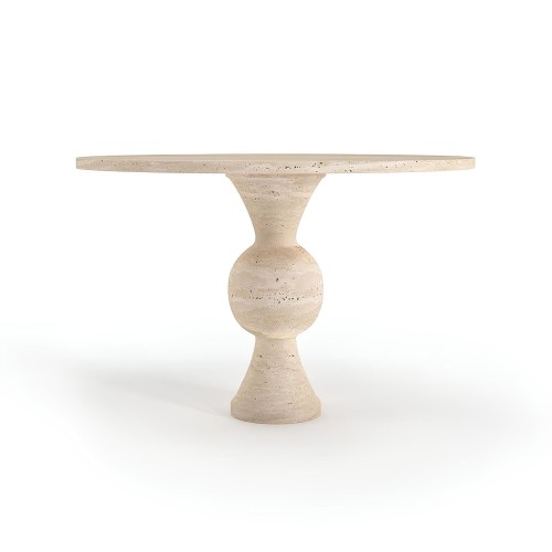 Liona Travertine Dining Table