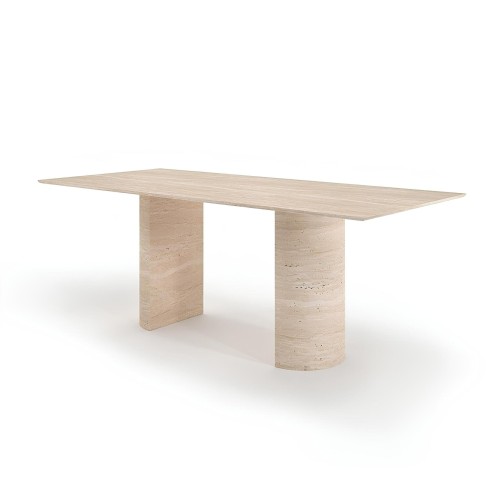 Marcio Travertine Dining Table