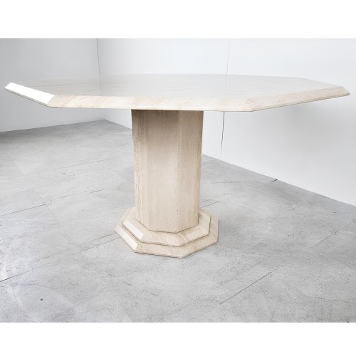 Pablo  Travertine Dining Table