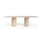 Lucii Travertine Dining Table