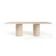 Lucii Travertine Dining Table