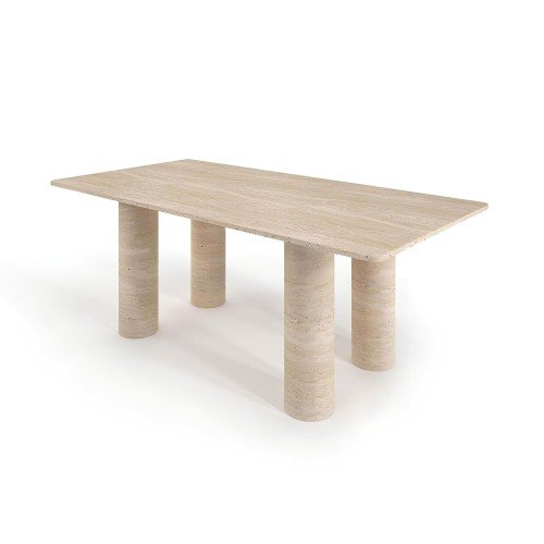 Dieo Travertine Dining Table