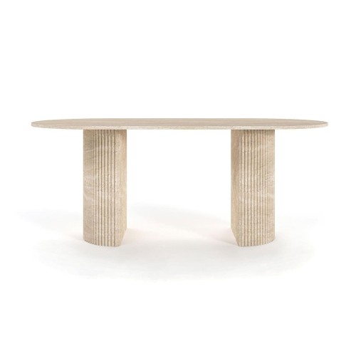 Cardo Travertine Dining Table