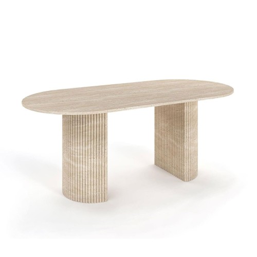 Cardo Travertine Dining Table