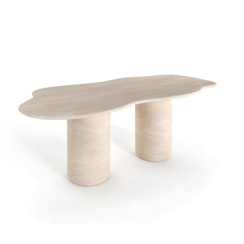 Dante Travertine Dining Table