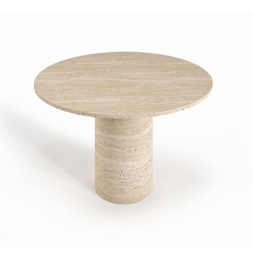 Carla Travertine Dining Table