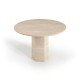 Luna  Travertine Dining Table