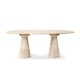 Roma Travertine Dining Table