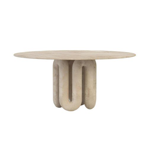 Snake 2 Travertine Dining Table